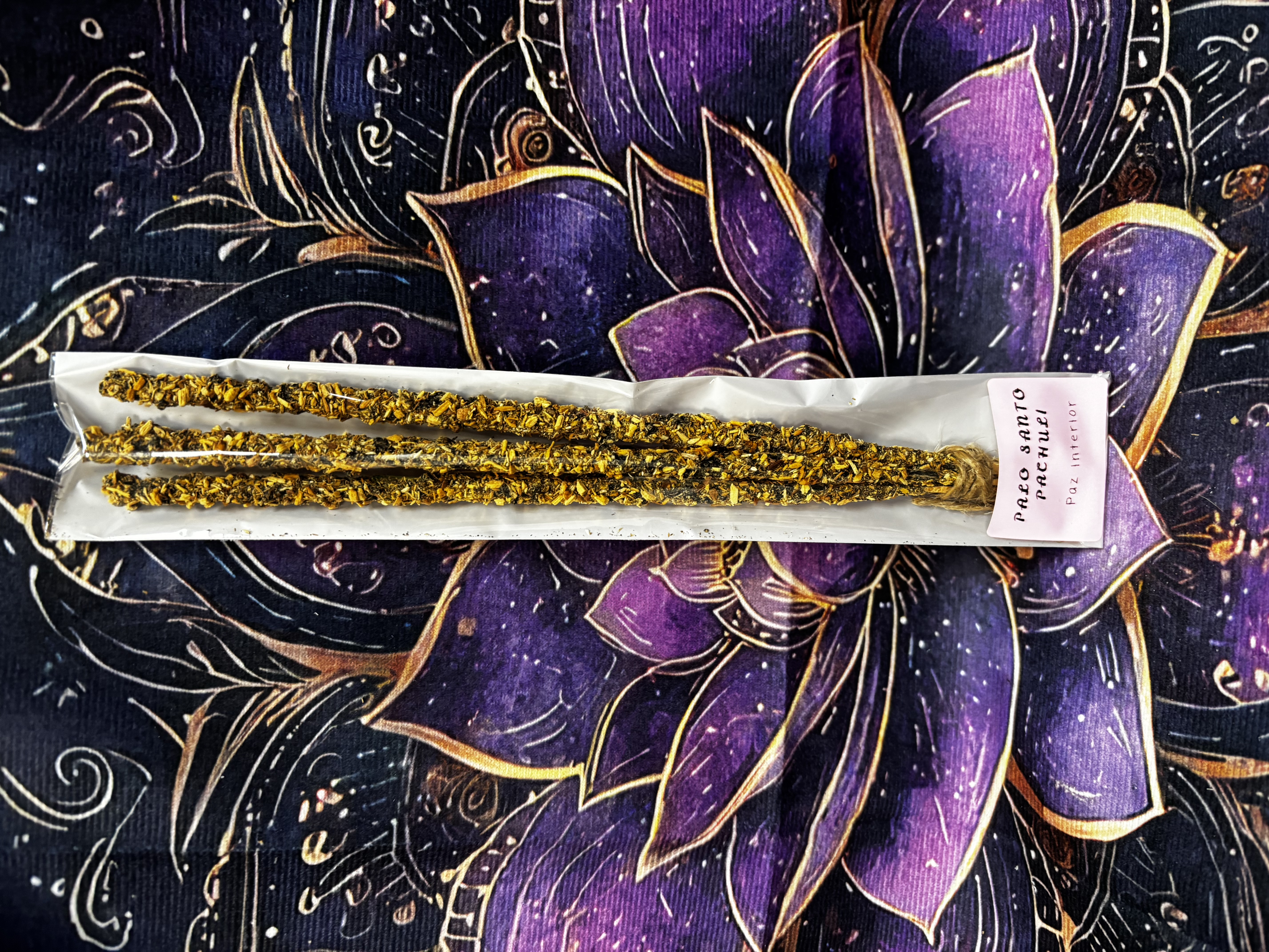 Incienso Orgánico Sagrada Madre De Palo Santo y Pachuli