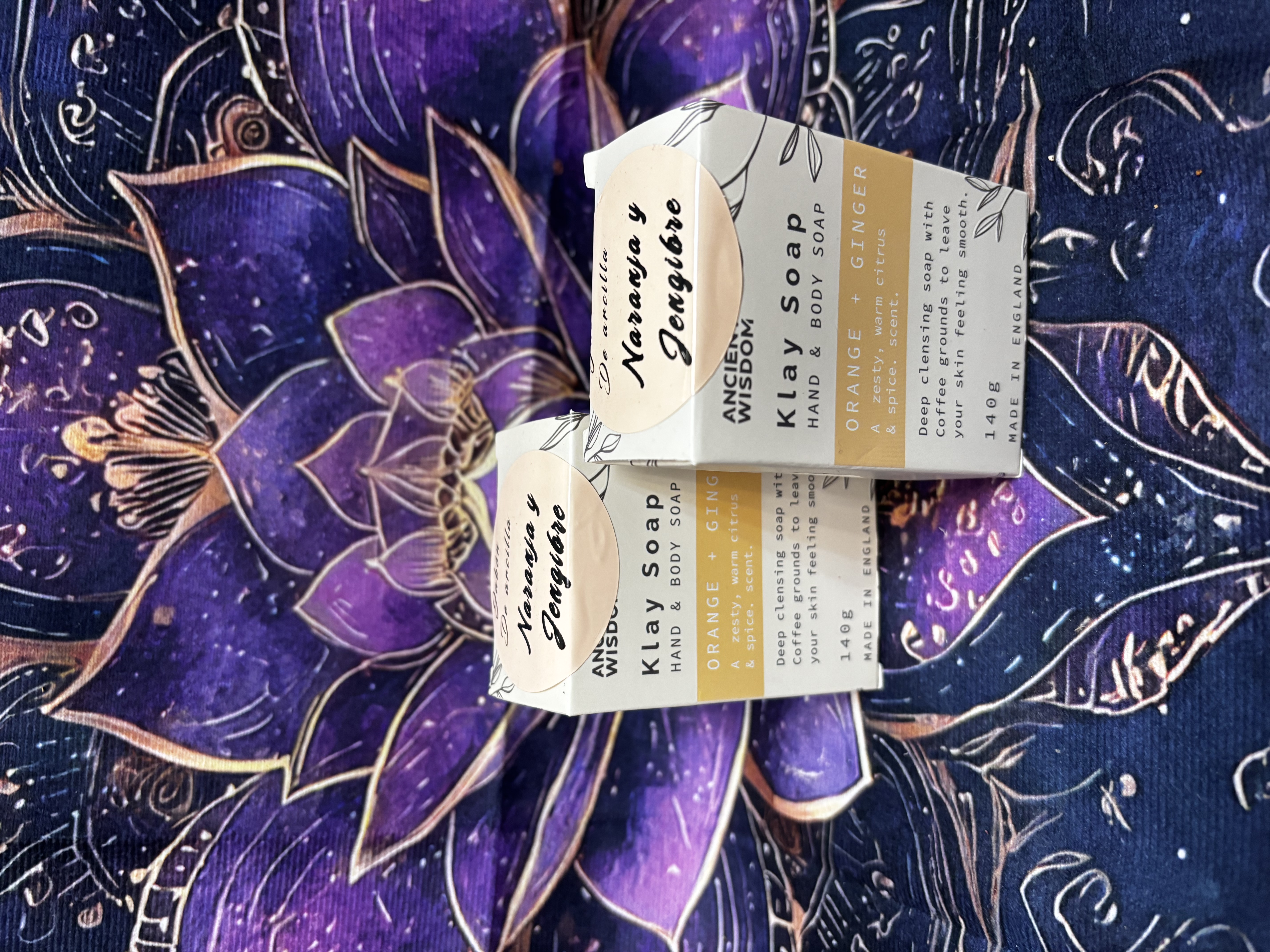 Pastilla de jabón Naranja y gengibre.