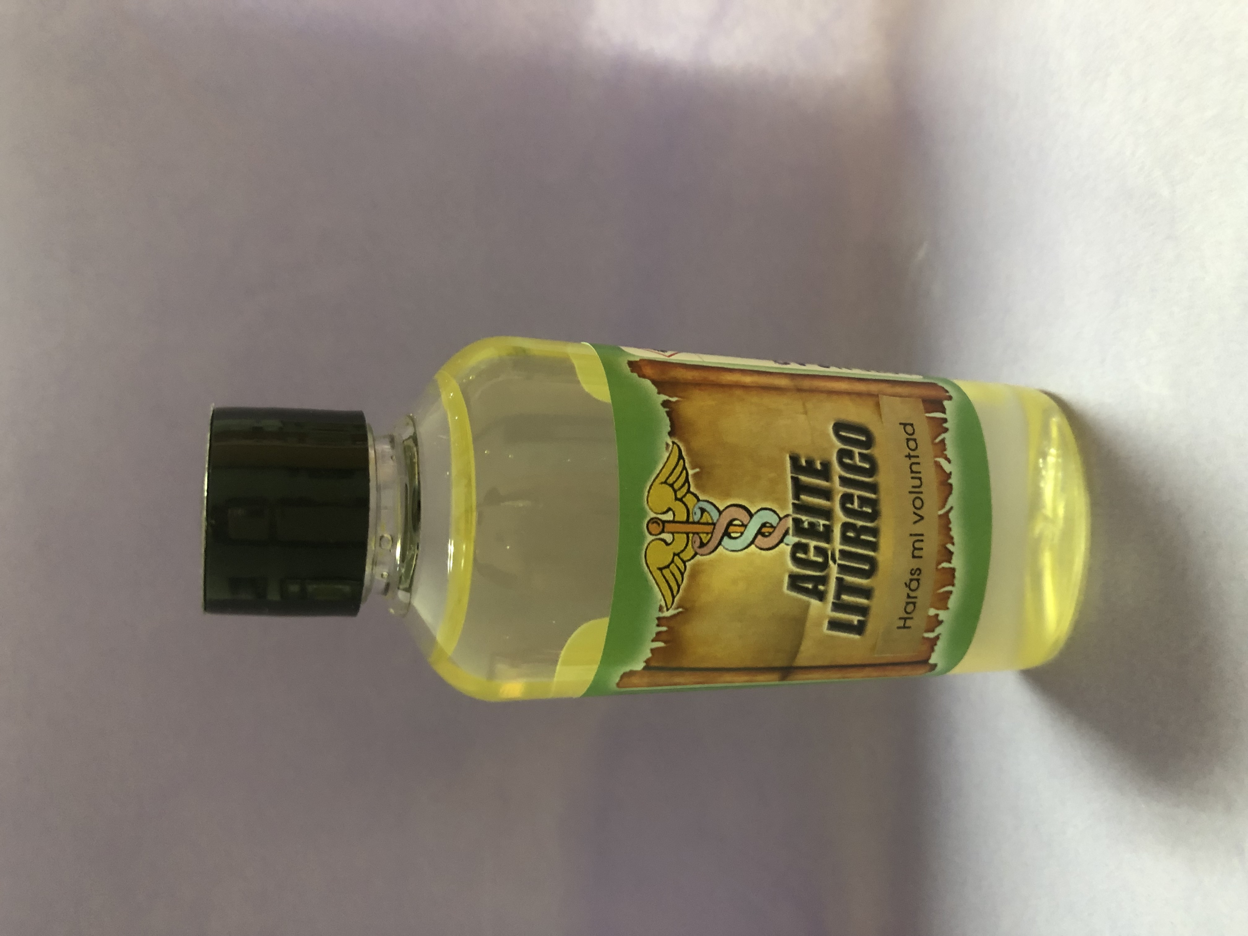 Aceite litúrgico Harás mi voluntad.