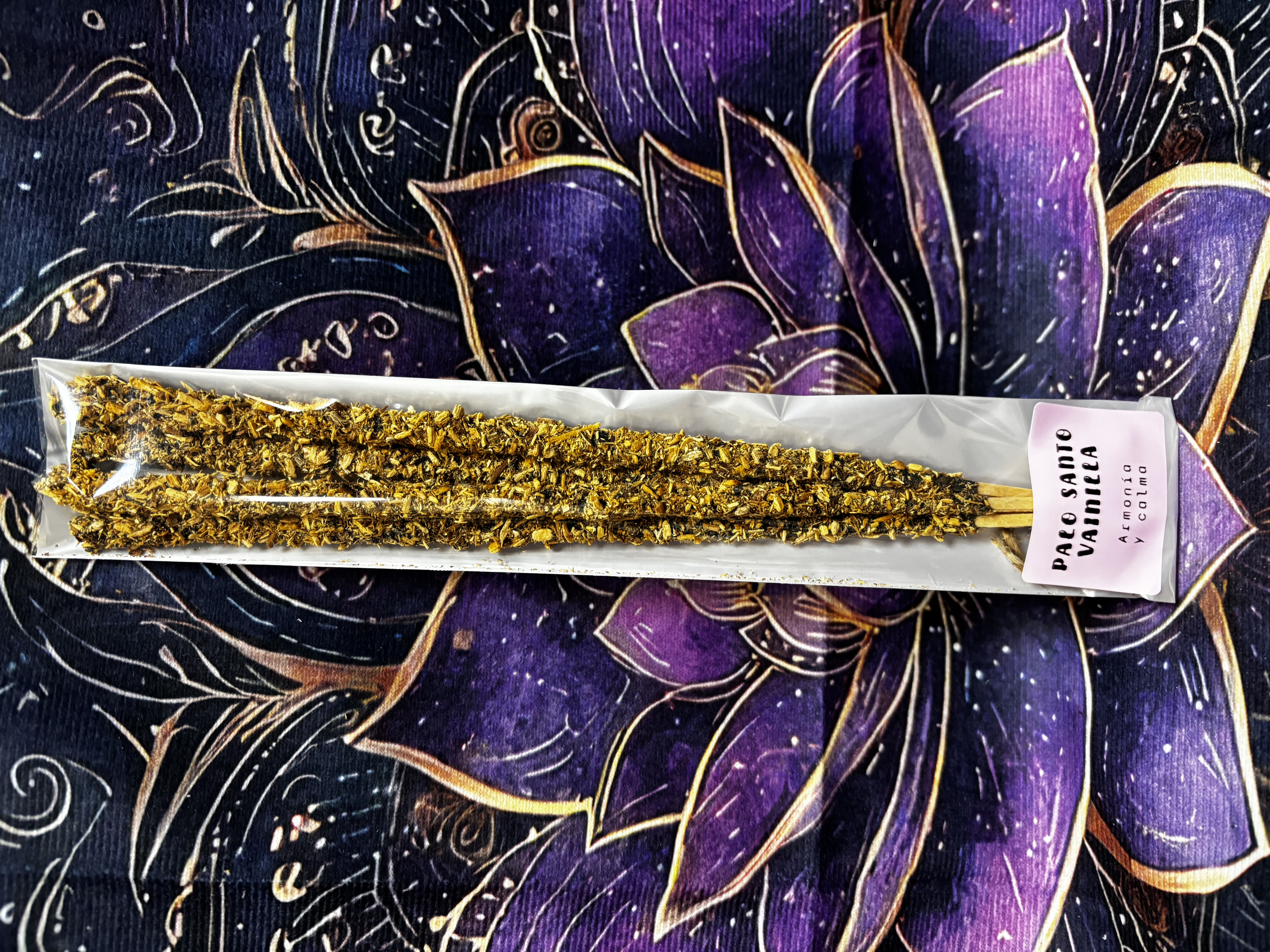 Incienso orgánico Palo Santo y vainilla